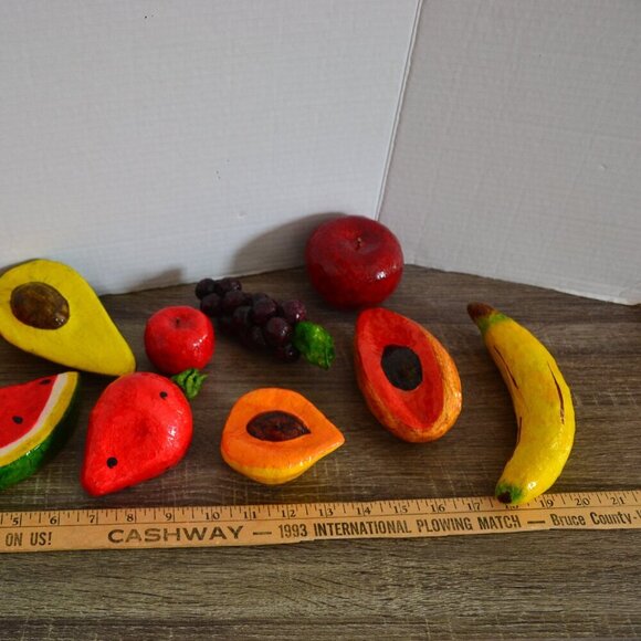 Vtg Paper Maché Fruit Bowl - Picture 7 of 7